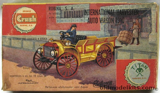 Orange Crush-Revell 1/32 1910 International Harvester Auto Wagon plastic model kit
